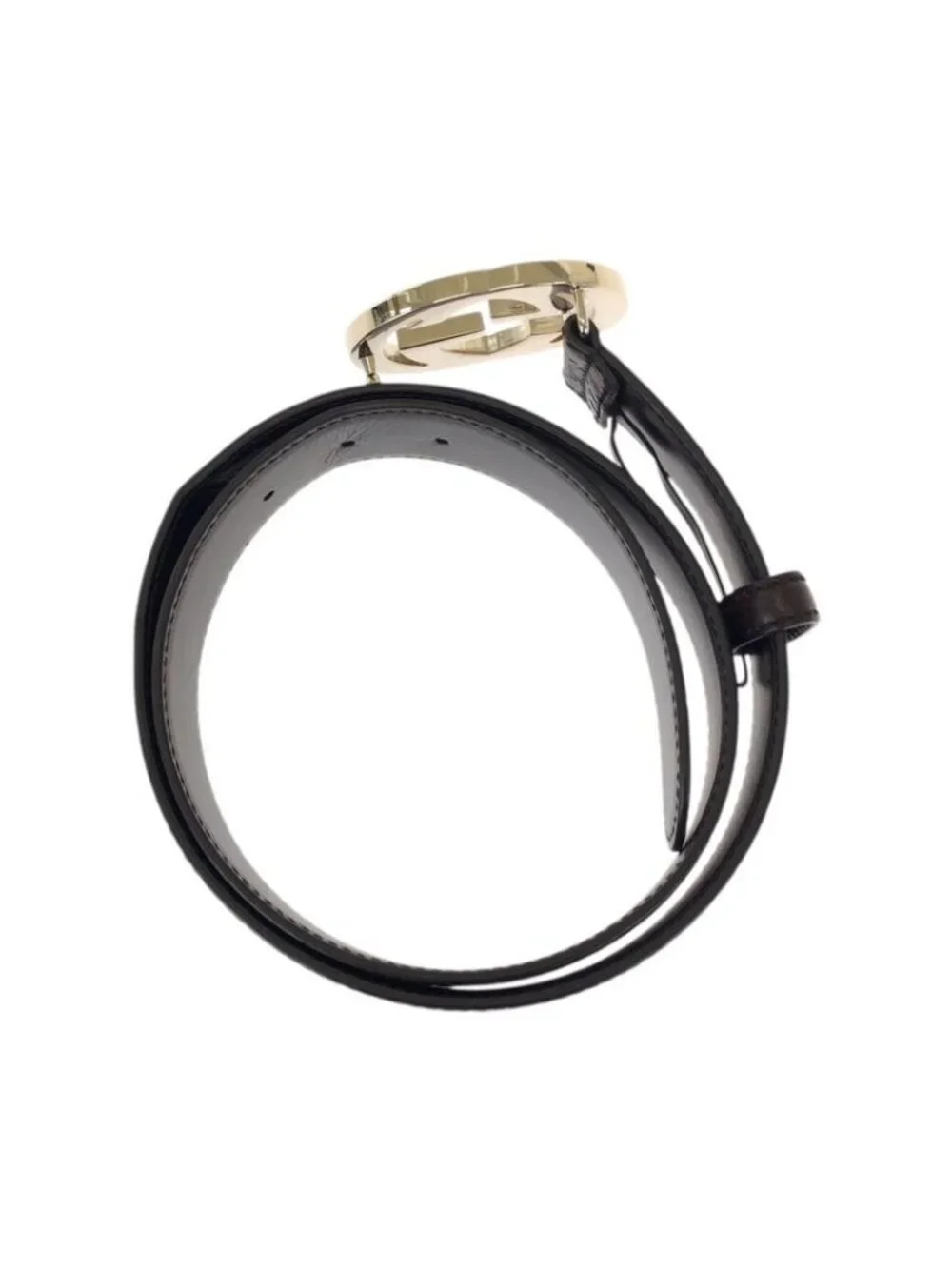 Guccissima Interlocking GG Pattern Dark Brown Gold - Picture 4 of 9